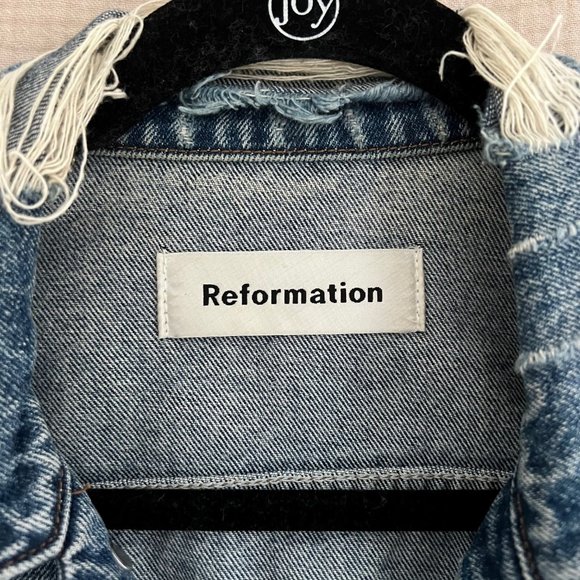 Reformation Distressed Denim Jacket - Picture 5 of 5